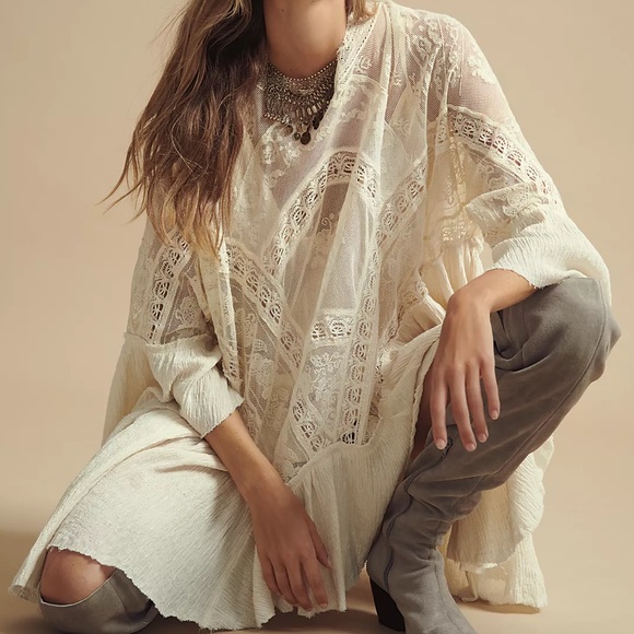 NWOT Free People Layered In Lace Swing Dress - Picture 2 of 2